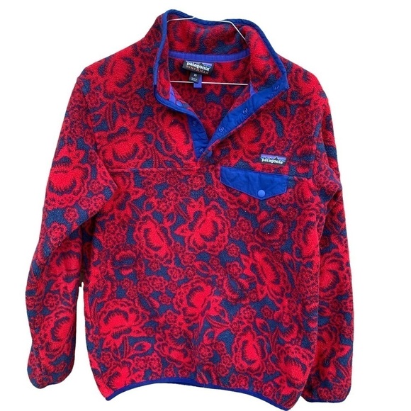 Patagonia Tops - Patagonia Women's Synchilla Snap-T Fleece Pullover Lotus Flower